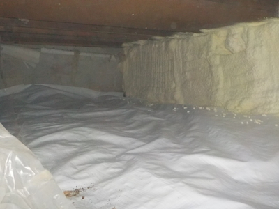Crawlspace Insulation After Pic
